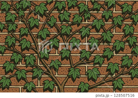 煉瓦壁 蔦 煉瓦壁 蔦 128507516