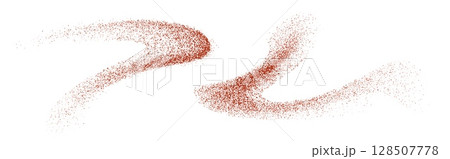 Chili powder splash, dried pepper explosion,...のイラスト素材 [128507778] - PIXTA