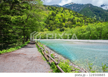 上高地【梓川沿いの遊歩道】 上高地【梓川沿いの遊歩道】 128508665