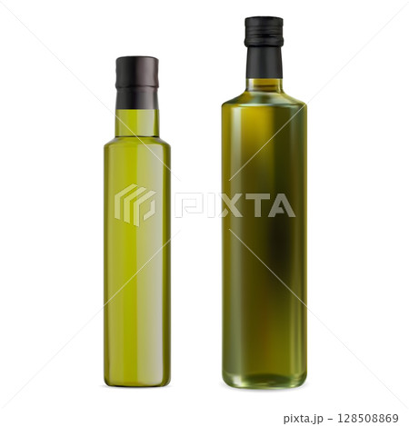 Olive oil green bottle mockup, healthy nourishment 128508869