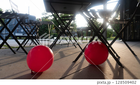 Red Balloons at Sunset Red Balloons at Sunset 128509402