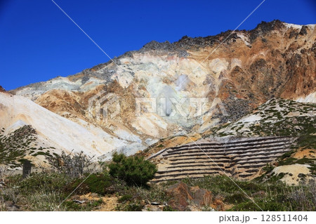 恵山火口原の風景_北海道 恵山火口原の風景_北海道 128511404