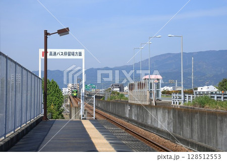 【甘木鉄道】大板井駅と高速小郡大板井バス停 128512553