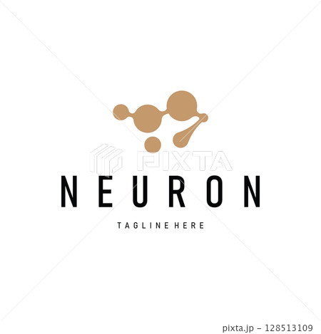 minimalist neuron logo design with cell silhouette dna neuron atom illustration symbol template minimalist neuron logo design with cell silhouette dna neuron atom illustration symbol template 128513109