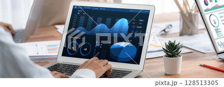 Business data dashboard provide brisk business intelligence analytic Business data dashboard provide brisk business intelligence analytic 128513305