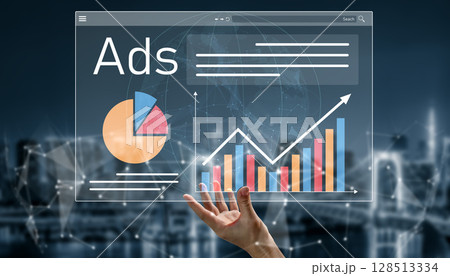 Digital advertising performance and campaign analytics dashboard Vouch 128513334