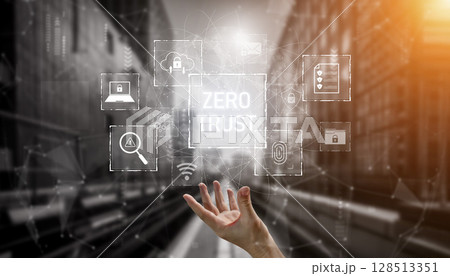 Zero trust cybersecurity model and data protection Vouch 128513351