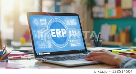 ERP enterprise resource planning software for brisk business 128514504