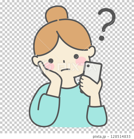 看智能手機的想知道的婦女 看智能手機的想知道的婦女 128514833