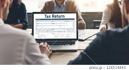 Online tax return form for submitting individual income tax return form brisk 128514843