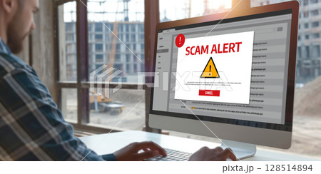 Cyber security software show alert of cyber attack for protection brisk 128514894