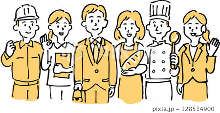 いろいろな職業の人々 128514900