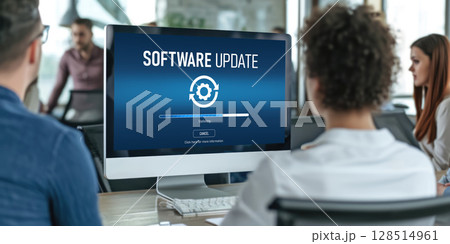 Software update on computer for brisk version of device software 128514961
