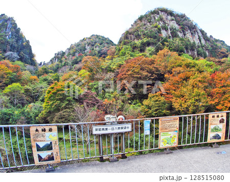 大分県中津市の人気観光スポット深耶馬渓一目八景展望台 128515080