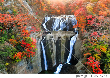 【茨城県】袋田の滝の紅葉 128515743