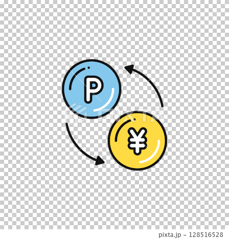 積分交換的簡單向量圖示說明 128516528