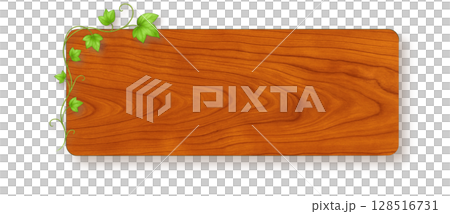 天然木紋橫幅(櫻桃木×常春藤裝飾,左上) 天然木紋橫幅(櫻桃木×常春藤裝飾,左上) 128516731