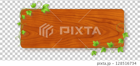 天然木紋橫幅(櫻桃木×常春藤裝飾) 天然木紋橫幅(櫻桃木×常春藤裝飾) 128516734