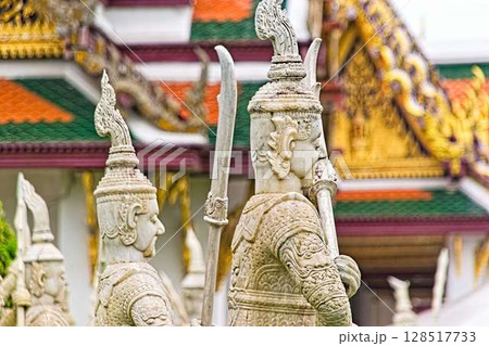タイ国 ワット・プラケオ(エメラルド寺院) タイ国 ワット・プラケオ(エメラルド寺院) 128517733