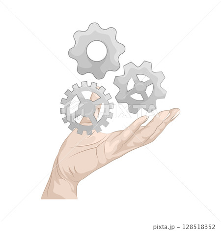 Illustration of Gear Illustration of Gear 128518352