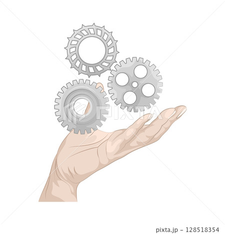 Illustration of Gear Illustration of Gear 128518354