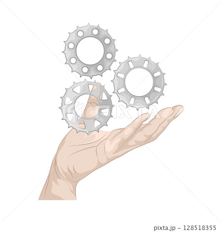 Illustration of Gear Illustration of Gear 128518355
