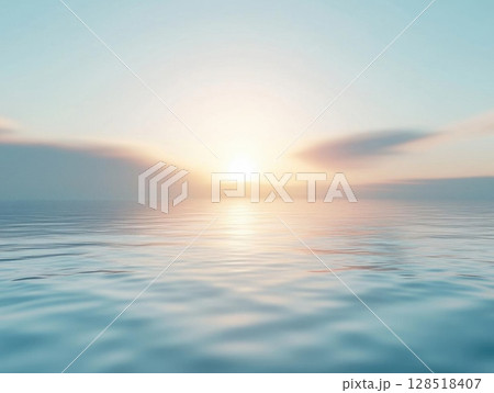 Beautiful surise over the sea. Nature landscape with sun rising up. Beautiful surise over the sea. Nature landscape with sun rising up. 128518407