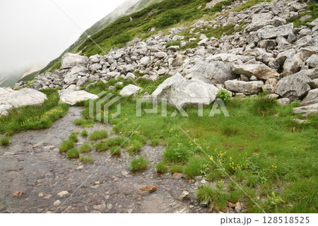 立山・室堂　雄山の夏景色 128518525