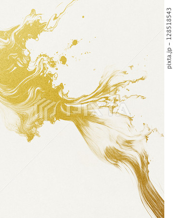 和風背景素材　毛筆で描いたアーティスティックな素材 128518543