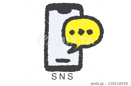 SNSのアイコンイラスト 128518558