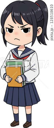 a simple sketch of a girl 128518610