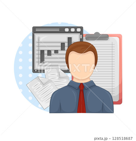 Illustration of Businessman Illustration of Businessman 128518687