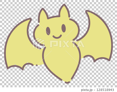 Yellow bat character for kids Yellow bat character for kids 128518943