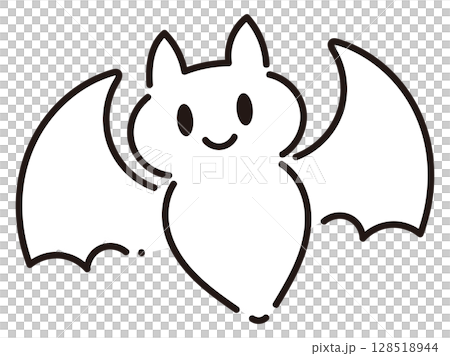 Simple and cute bat illustration 128518944