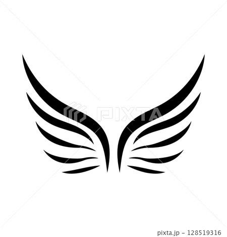 Wings Logo Bird Wings Vector Illustration Brand Design Template 128519316
