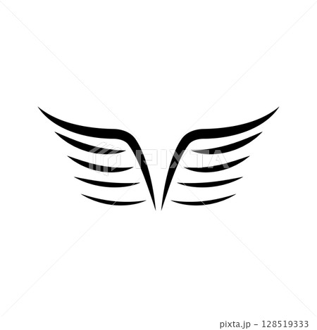 Wings Logo Bird Wings Vector Illustration Brand Design Template 128519333