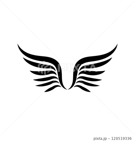 Wings Logo Bird Wings Vector Illustration Brand Design Template 128519336
