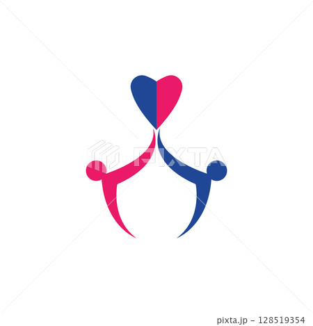 Adoption and community care Logo template vector icon Adoption and community care Logo template vector icon 128519354