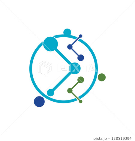 Molecule logo illustration vector template Molecule logo illustration vector template 128519394