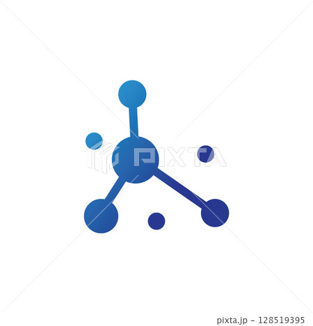 Molecule logo illustration vector template 128519395