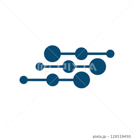 Molecule logo illustration vector template Molecule logo illustration vector template 128519450