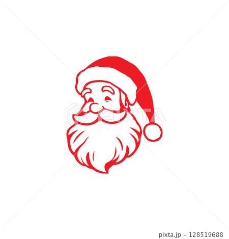 Santa clause logo vector illustration template Santa clause logo vector illustration template 128519688