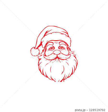 Santa clause logo vector illustration template 128519702
