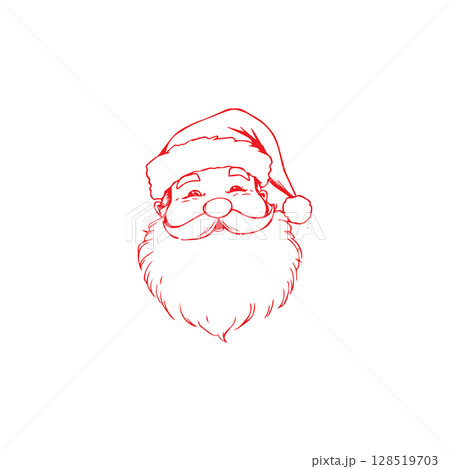 Santa clause logo vector illustration template 128519703