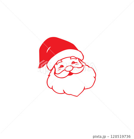 Santa clause logo vector illustration template 128519736