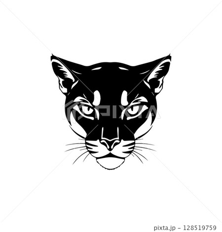Puma head logo icon vector illustrator template 128519759