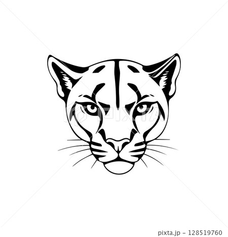 Puma head logo icon vector illustrator template 128519760