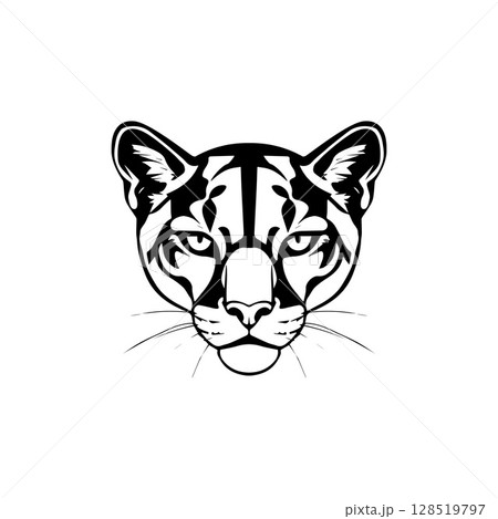 Puma head logo icon vector illustrator template Puma head logo icon vector illustrator template 128519797