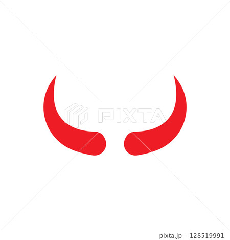 Devil horn Vector icon design illustration Template Devil horn Vector icon design illustration Template 128519991