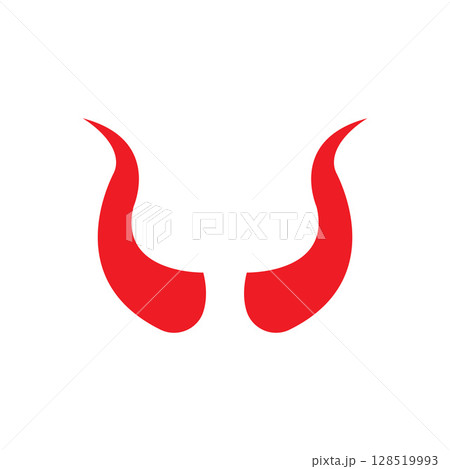 Devil horn Vector icon design illustration Template Devil horn Vector icon design illustration Template 128519993